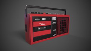 Tape recorder 3D model