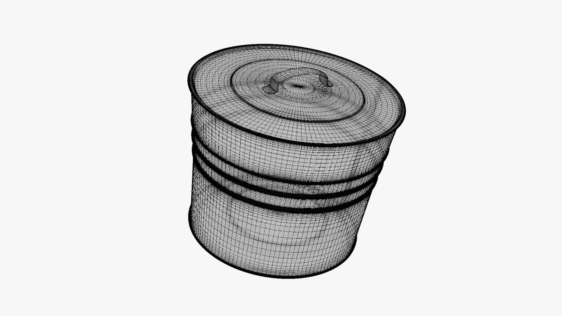 Basic Galvanized Metal Bucket - Geometry Only No Textures No Materials 3D model https://p.turbosquid.com/ts-thumb/C2/nsfXtl/Jq/wireframesimage1/jpg/1787247885/1920x1080/fit_q87/6f49a07514dbdc88b67a410f5c0ea484797b9d28/wireframesimage1.jpg