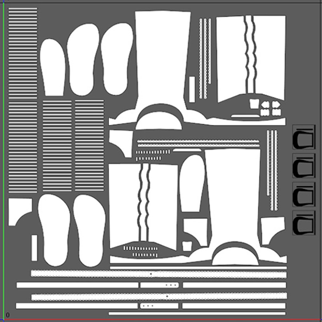 3D Female Indian Boot With Texture - TurboSquid 2362698