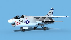 3D Chance Vought A-7D Corsair V05 USN model