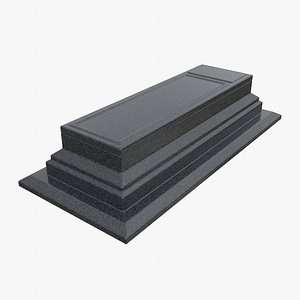 Granite Grave 3D model