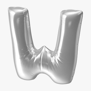 foil balloon letter w model