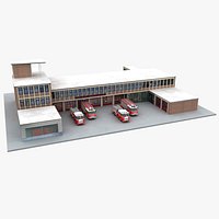 German Fire and rescue station Feuer- und Rettungswache