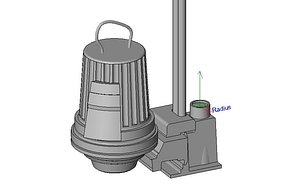 3d model flygt pump