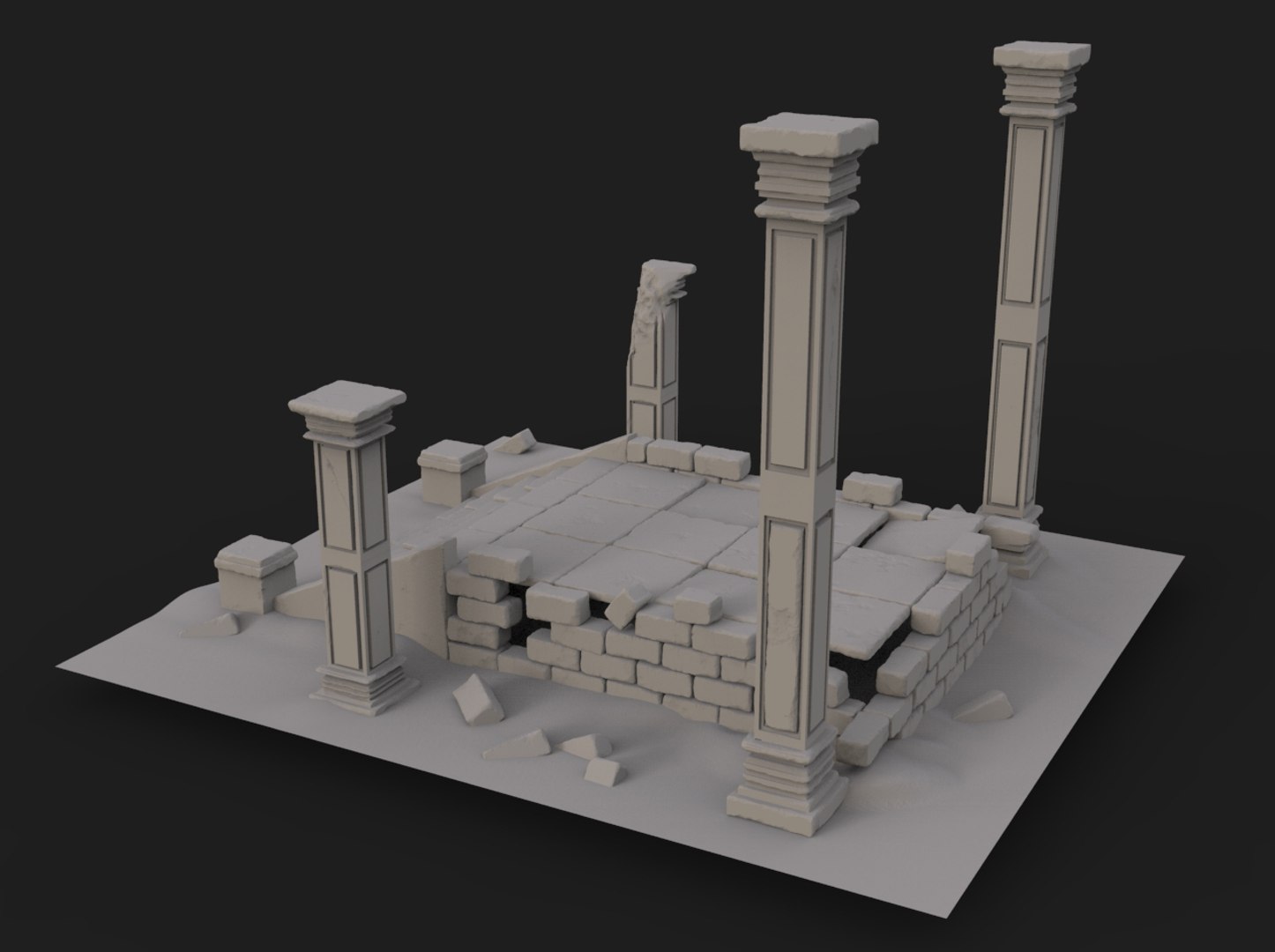 Old Ruin Model - TurboSquid 1408899