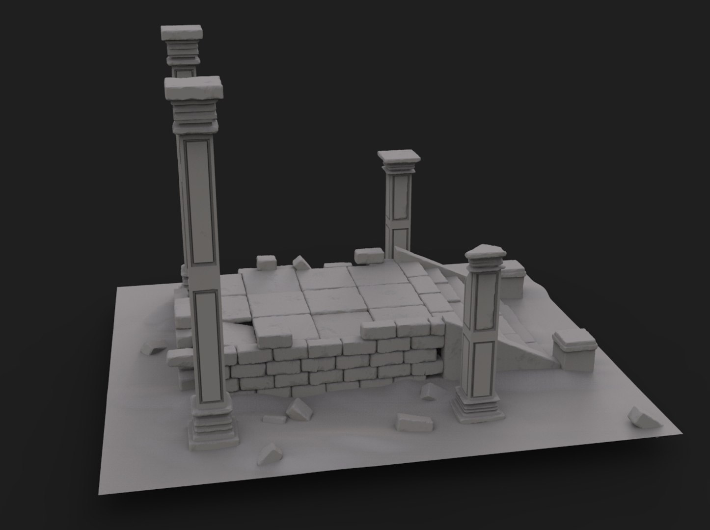 Old Ruin Model - TurboSquid 1408899