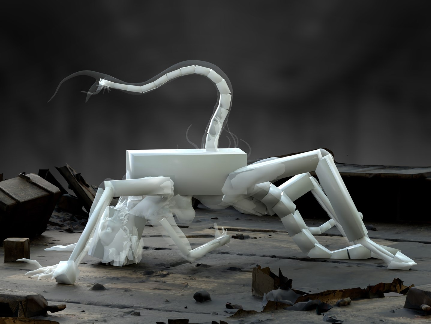 Split Face creature model https://p.turbosquid.com/ts-thumb/C3/1Shk0s/0d/sl412313ipa/jpg/1782845656/1920x1080/fit_q87/cd13068201b27cf9f0716d967fe42d84b1e3e812/sl412313ipa.jpg