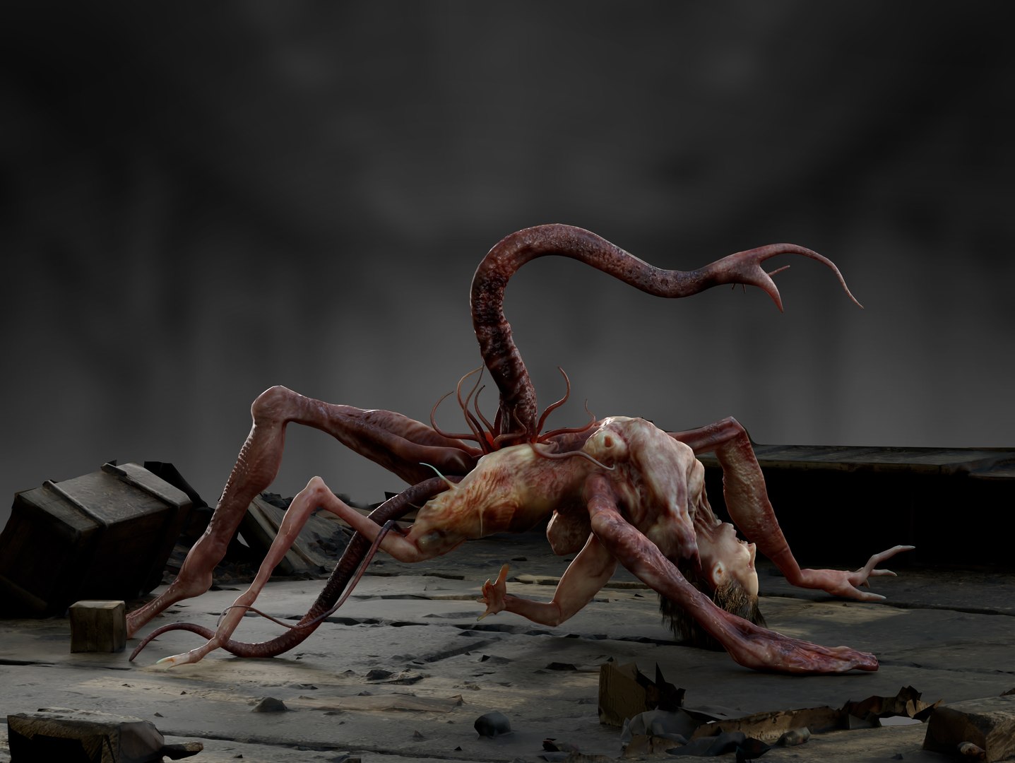 Split Face creature model https://p.turbosquid.com/ts-thumb/C3/1Shk0s/Bp/2/jpg/1782845658/1920x1080/fit_q87/86ceed28957aa463ac787fb49fabba4ec1e7b349/2.jpg