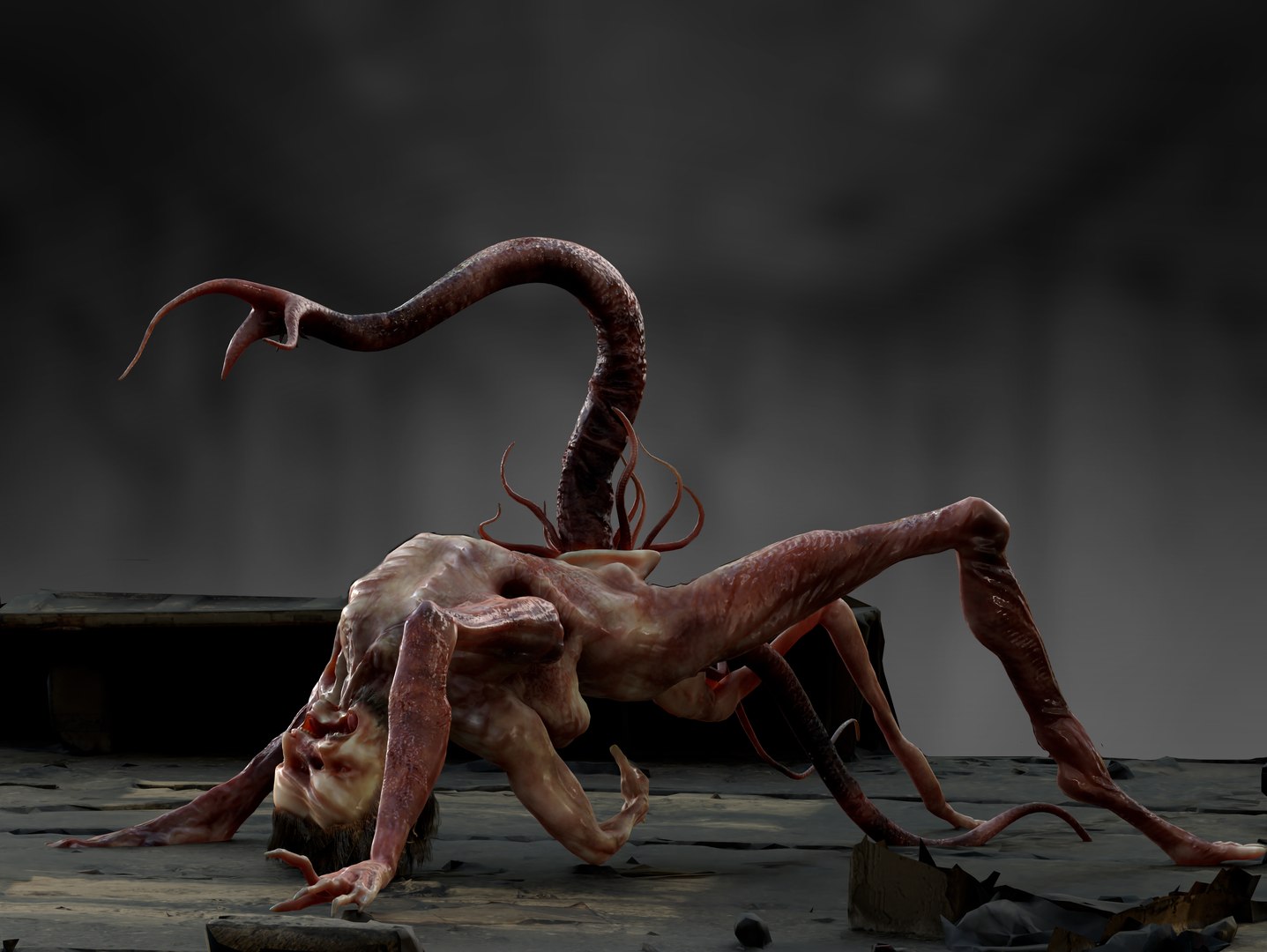 Split Face creature model https://p.turbosquid.com/ts-thumb/C3/1Shk0s/Th/6234/jpg/1782845662/1920x1080/fit_q87/5effe46594b506c19cac1f2f74b3b115191b1631/6234.jpg