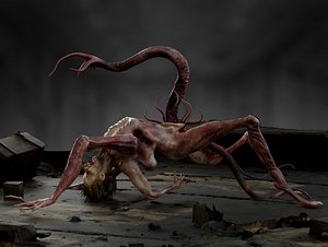 Split Face creature model