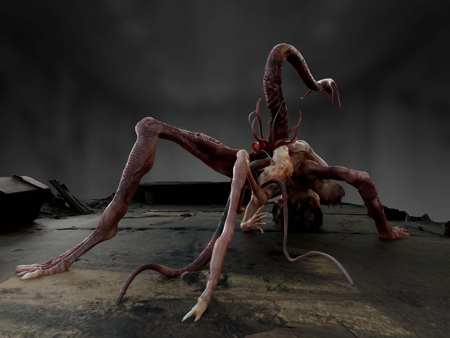 Split Face creature model https://p.turbosquid.com/ts-thumb/C3/1Shk0s/j0/6/jpg/1782845661/1920x1080/fit_q87/8a2f27e1bbc3ad1fa7df7952a06ef08aaa321111/6.jpg
