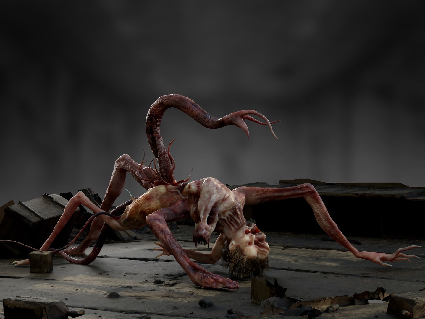 Split Face creature model https://p.turbosquid.com/ts-thumb/C3/1Shk0s/oH/sli2214pa/jpg/1782845658/1920x1080/fit_q87/e09e9f4c4b239e3b772b88208f3ba71f142b6e88/sli2214pa.jpg