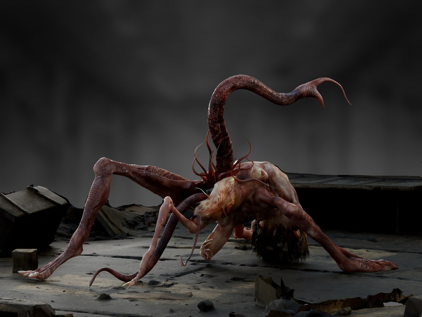 Split Face creature model https://p.turbosquid.com/ts-thumb/C3/1Shk0s/sX/3/jpg/1782845659/1920x1080/fit_q87/ee03c15c360d731c7d01ad11867299bfab8fb6bf/3.jpg