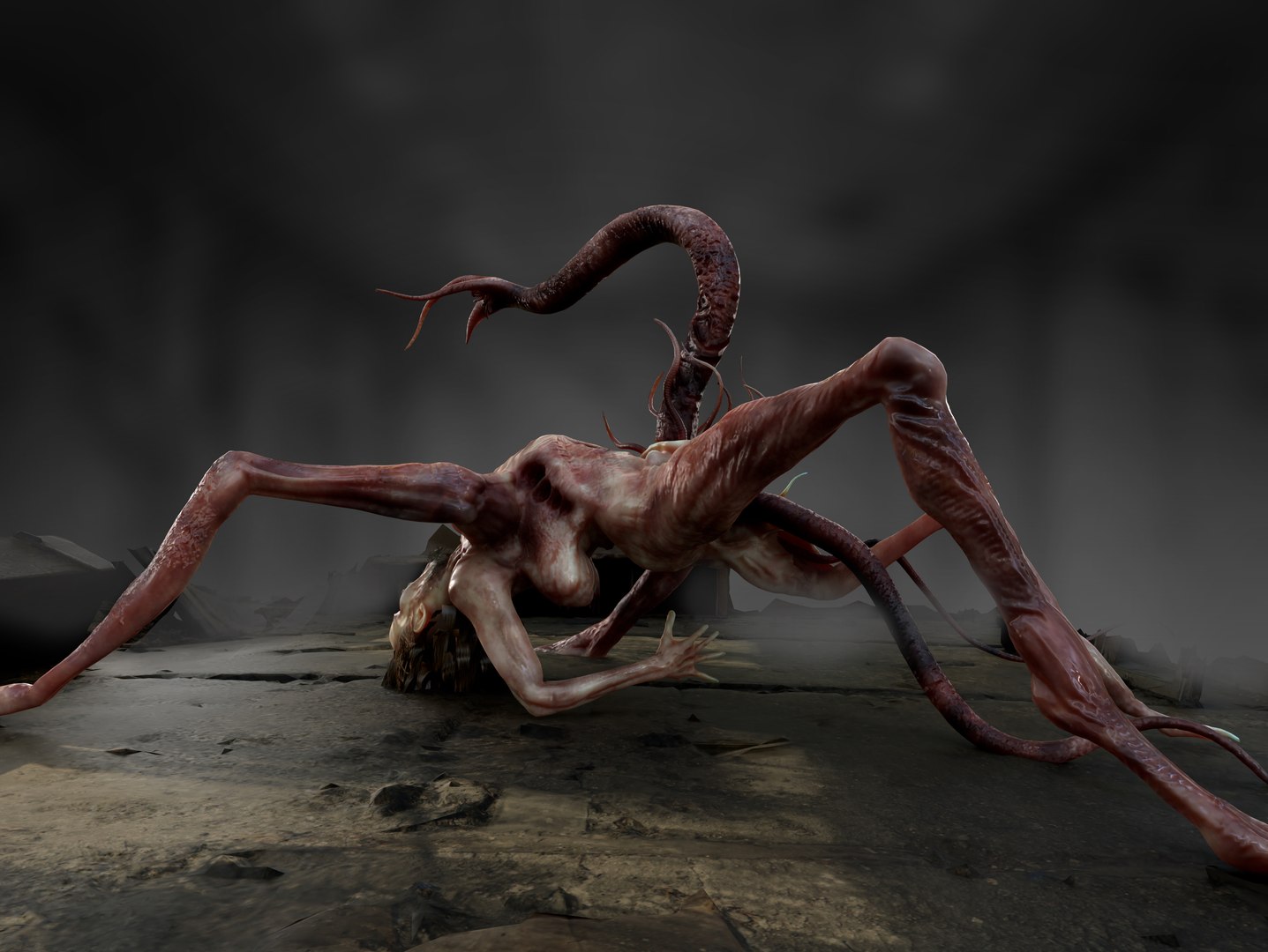 Split Face creature model https://p.turbosquid.com/ts-thumb/C3/1Shk0s/zs/7/jpg/1782845661/1920x1080/fit_q87/da7f6e8fd2a43e1ed23925ef05b08995651158dc/7.jpg