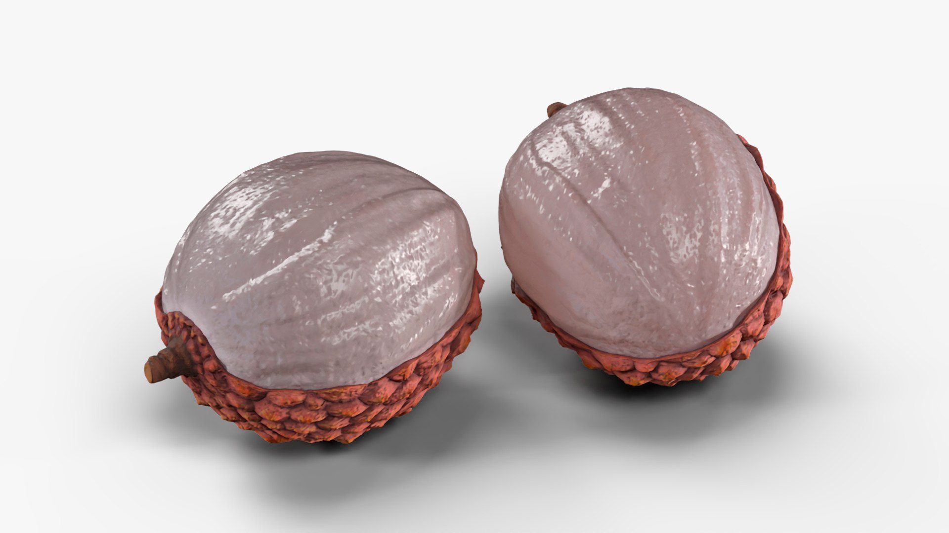 Half Peeled Lychee Pink 3D Model - TurboSquid 2256263