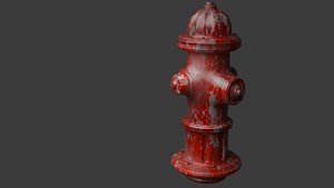 hydrant Low-poly 3D model 3D model