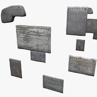 Metal hole cover plates Textured