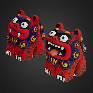 3d shisa dog okinawan