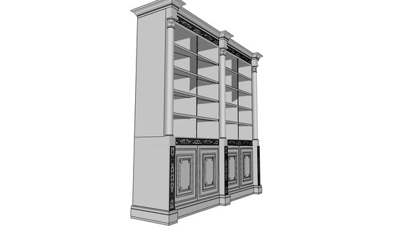 3D Bookcase - Office Project by Modenese Gastone model - TurboSquid 1855528
