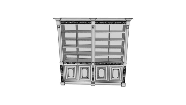 3D Bookcase - Office Project by Modenese Gastone model - TurboSquid 1855528