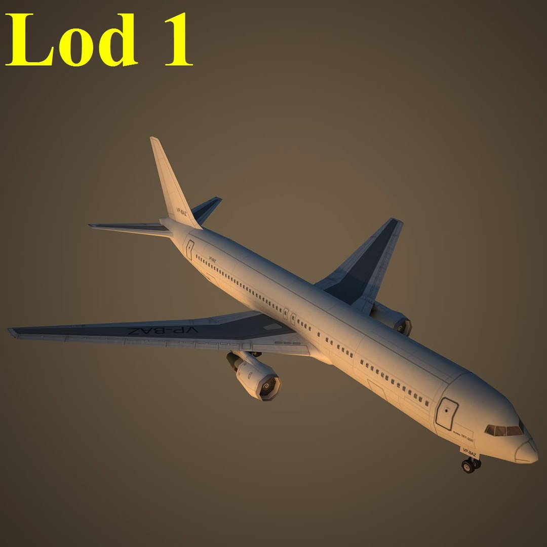 3d Boeing 767-300 Basic Model
