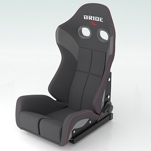 Bride GIAS III Reclining Sport Seat - Black 3D model
