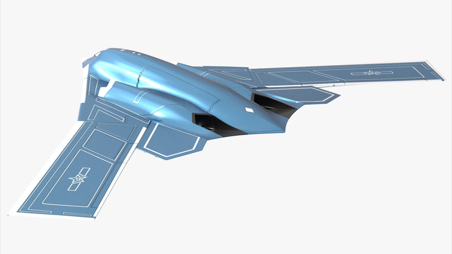 H-20 stealth bomber model https://p.turbosquid.com/ts-thumb/C3/LIjZ61/Qo/h20_0013/jpg/1696997131/1920x1080/fit_q87/f5acd992e2b14bc9d9c3a5e7a040e0095aa5eab9/h20_0013.jpg