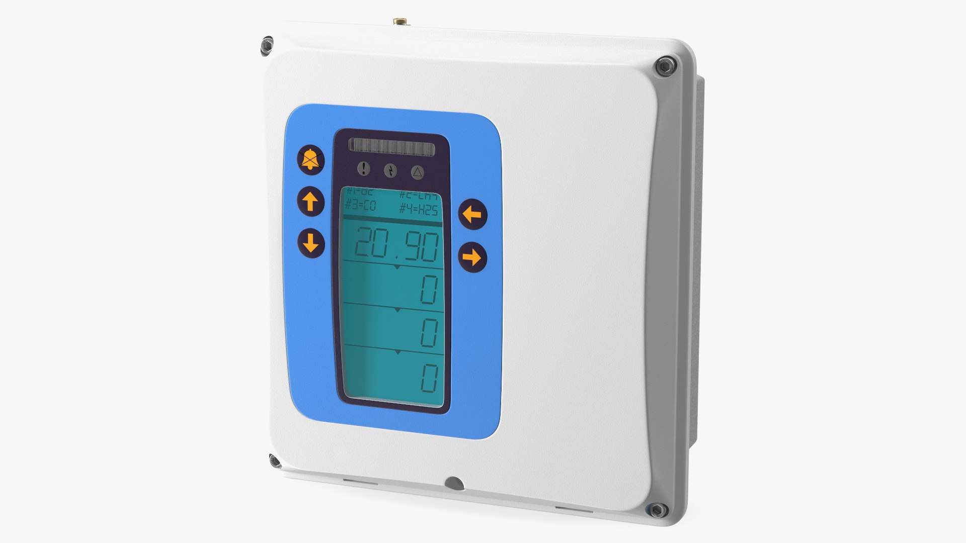 Compact Gas Detection Control Panel 3D model preview