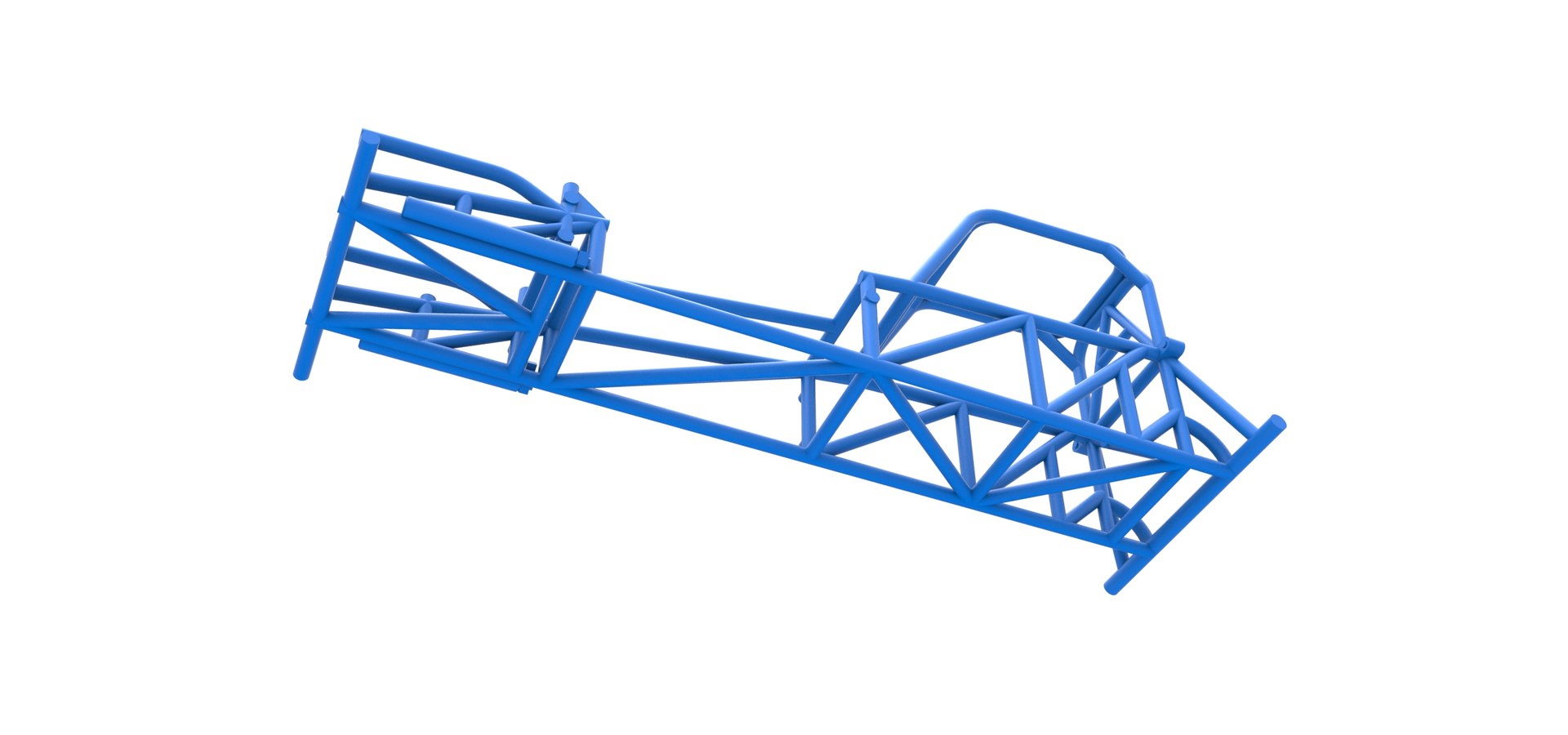 3D Diecast Frame of Supermodified front engine race car V1 Scale 1 to ...
