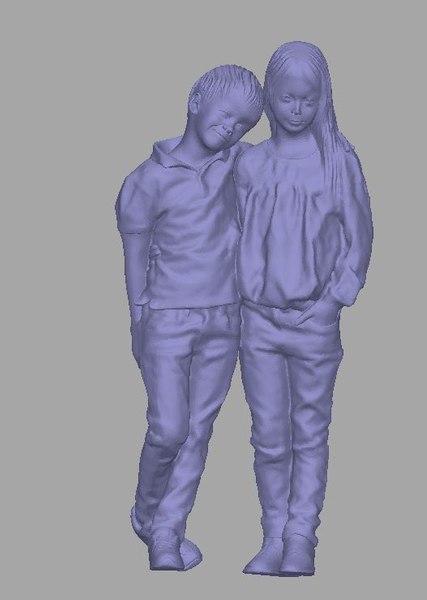 scanned child background 3D model