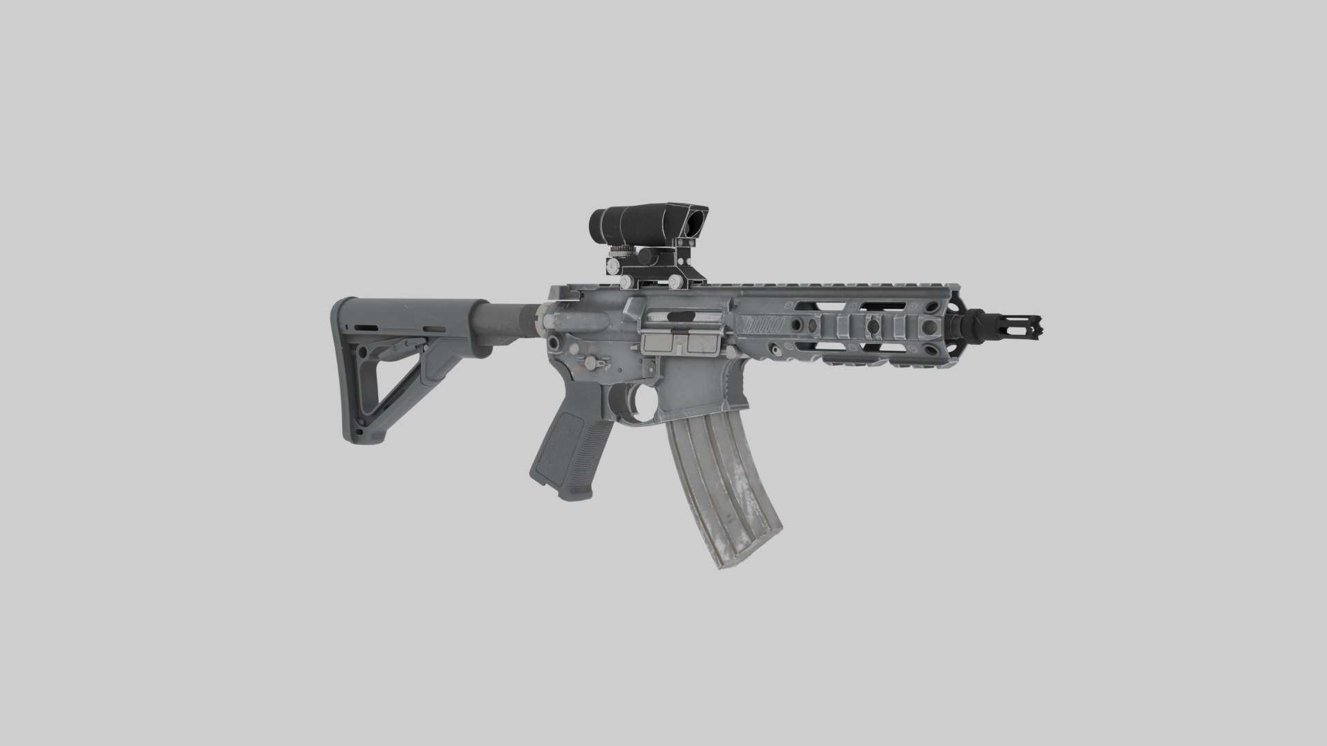 R4-C Assault Rifle 3D Model - TurboSquid 2350538