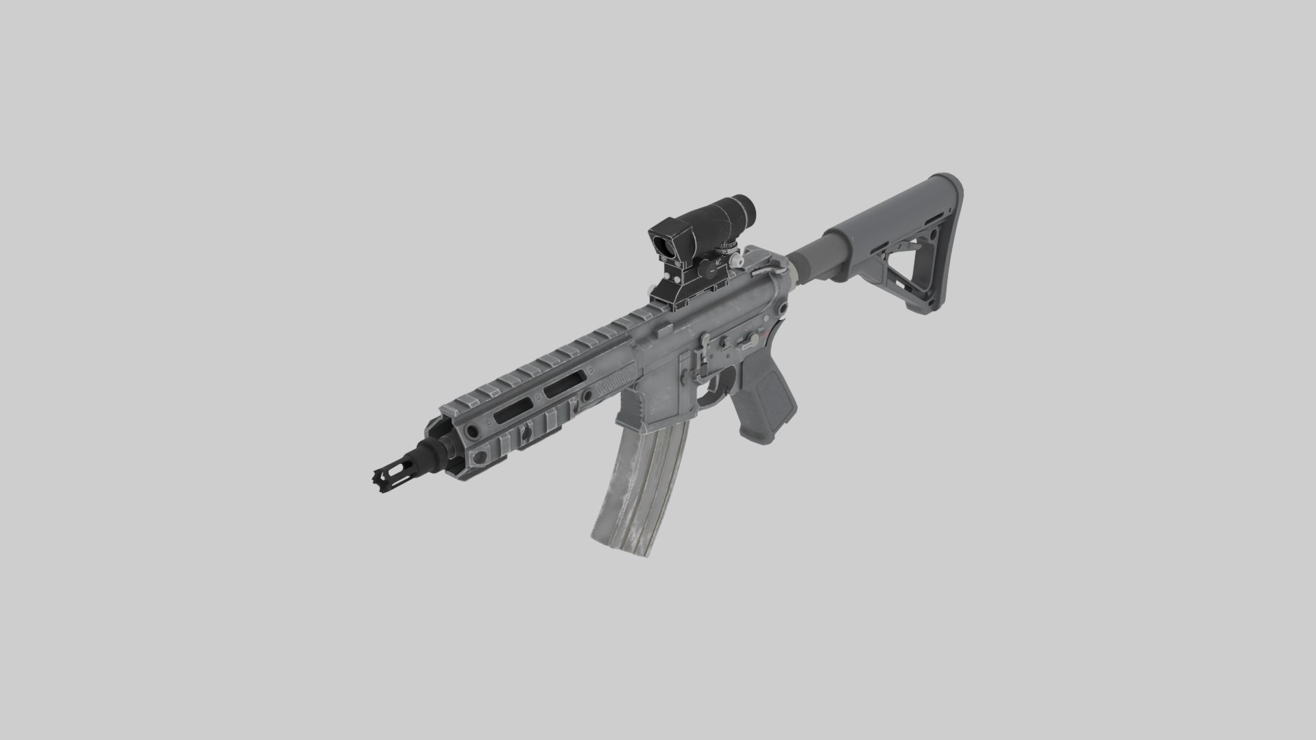 R4-C Assault Rifle 3D Model - TurboSquid 2350538