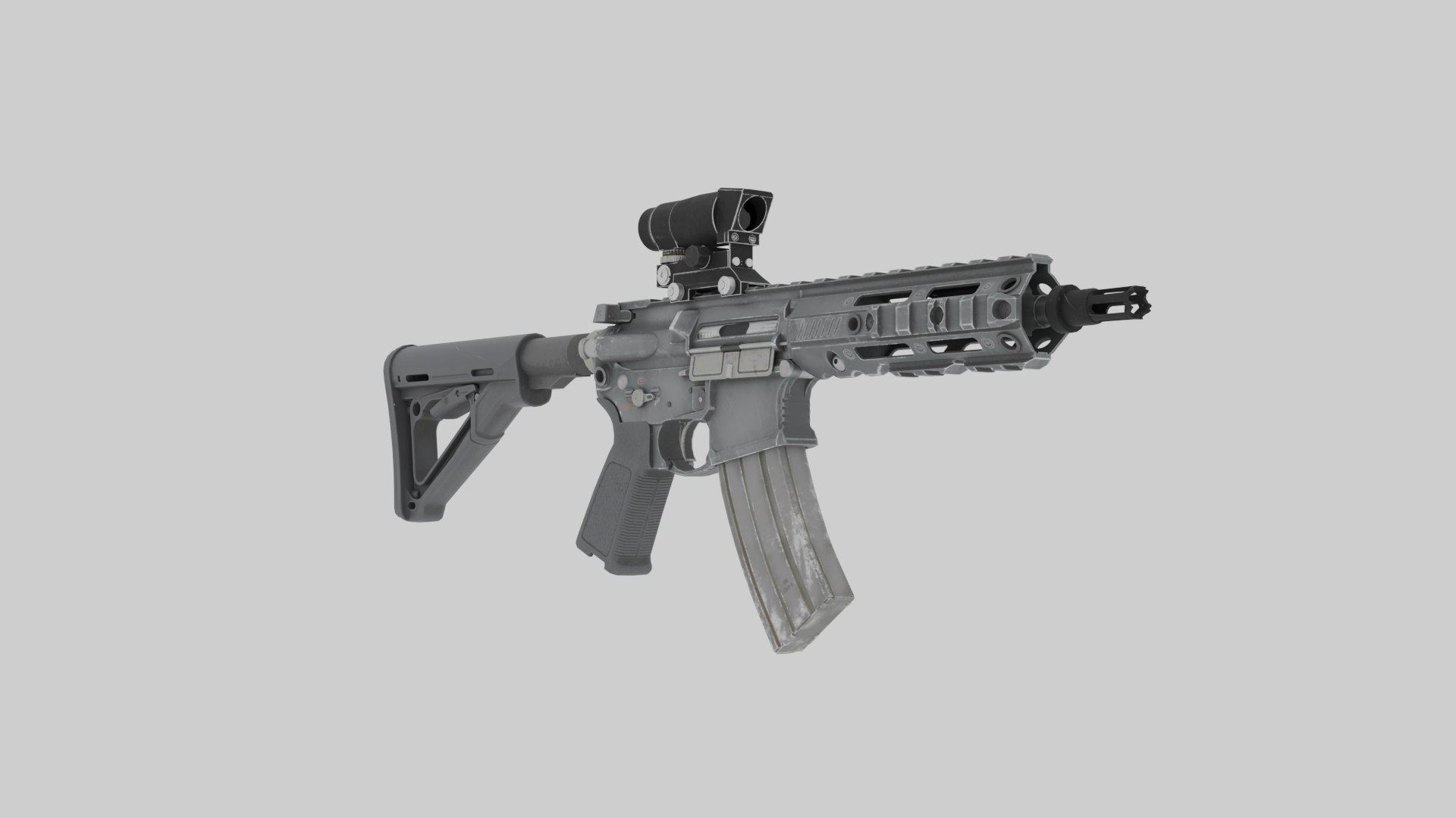 R4-C Assault Rifle 3D Model - TurboSquid 2350538