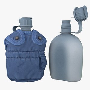 3d model military canteen 8