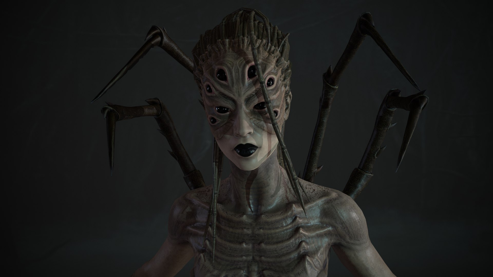 Spider Woman Monster Character 3D Model - TurboSquid 1706108