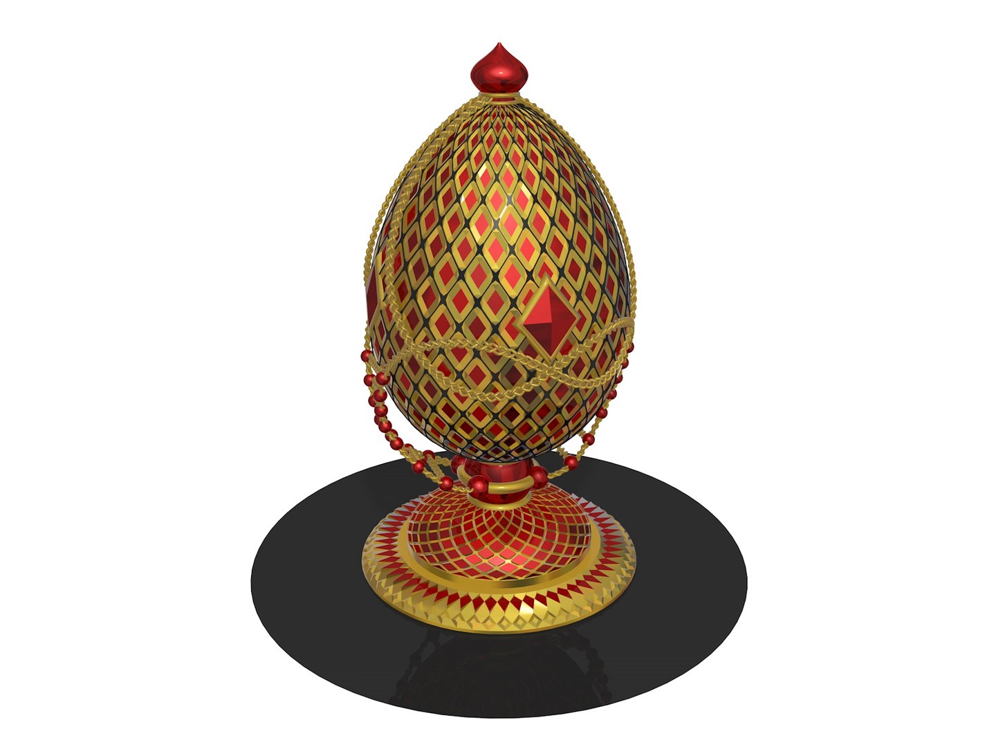Faberge Egg 3D Model - TurboSquid 1513657