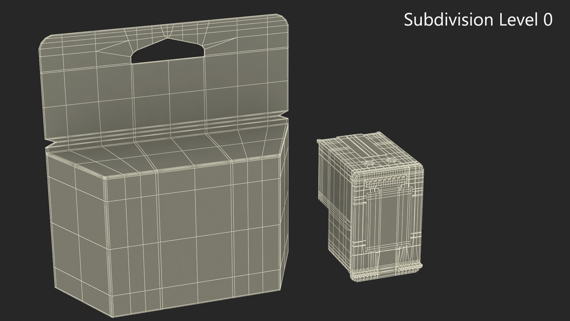 Box With Ink Cartridge Black 3D Model - TurboSquid 2164188