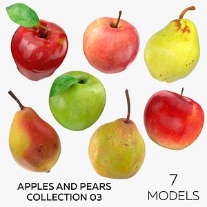 3D Apples and Pears 03 Collection - 7 models model