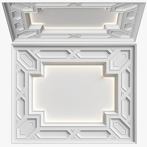 Classic ceiling RJ Easy Design 04 3D model
