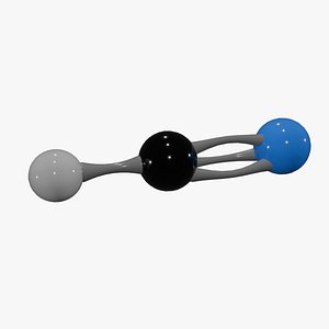 3D Hydrogen cyanide Molecule