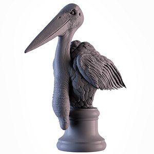 Marabou Stork 3D model