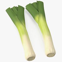 Cleaned and Cuted Leeks