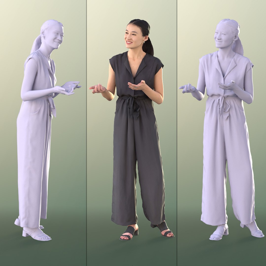 Woman Young Talking Model - TurboSquid 1709994