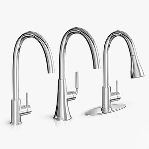 3D kitchen faucets set
