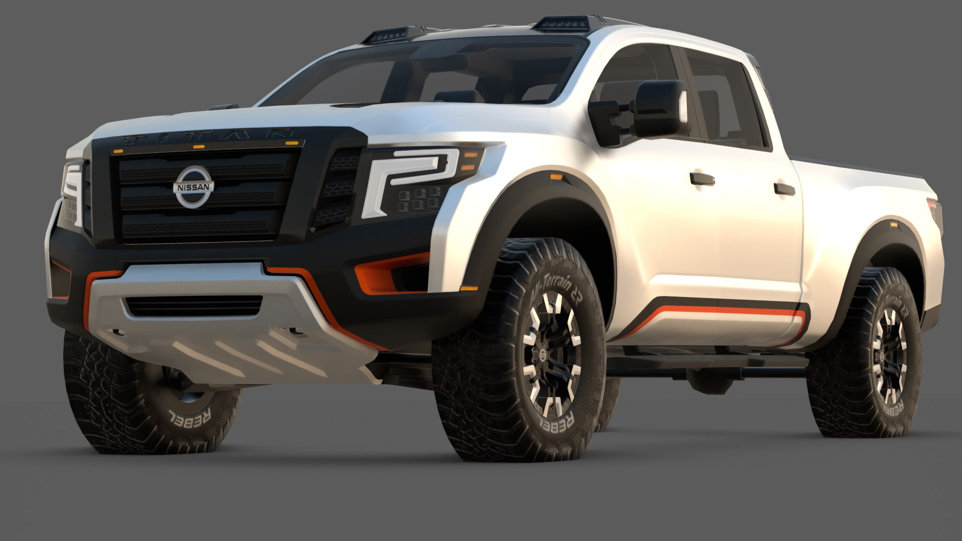2016 Nissan Titan Warrior Concept 3D Model  The Ultimate Off-Road Beast model https://p.turbosquid.com/ts-thumb/C3/laz60E/Qw/r12/png/1784278552/1920x1080/fit_q87/a21896d74ec23ac71902f58a9dd5078c6b1671af/r12.jpg