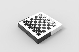 Home Decor Chess Set for Home Improvement Chess Board Gift for Him Unique Chess Pieces Premium Chess 3D model