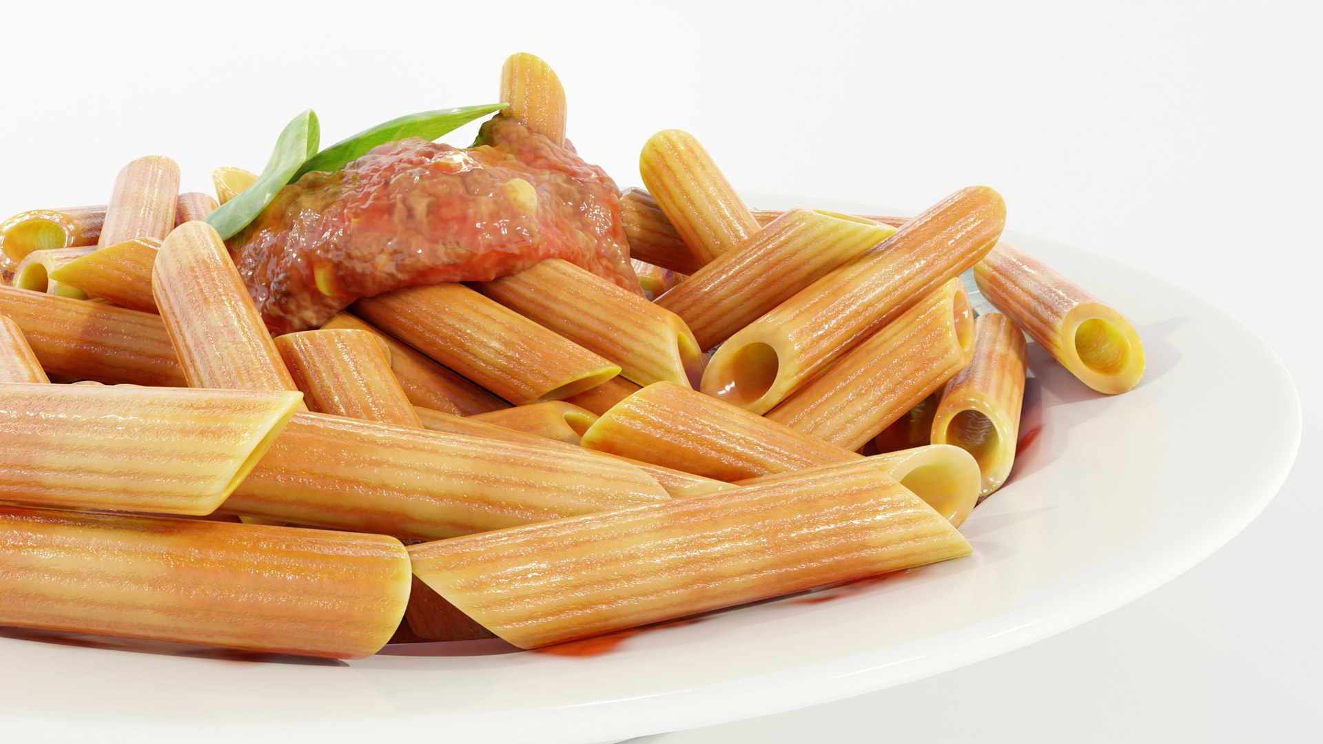 Pasta With Bolognese Sauce 3D Model - TurboSquid 2191710
