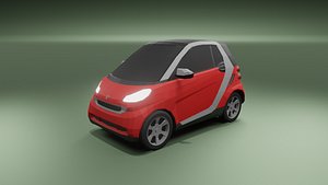 Smart ForTwo low poly