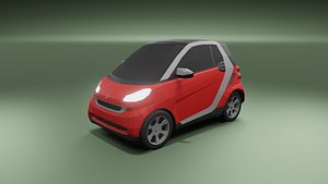 Smart ForTwo low poly