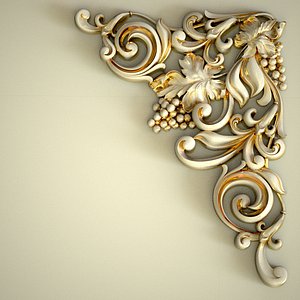 Corner Carved Decor 067